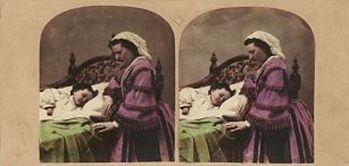 Lady and child early English view