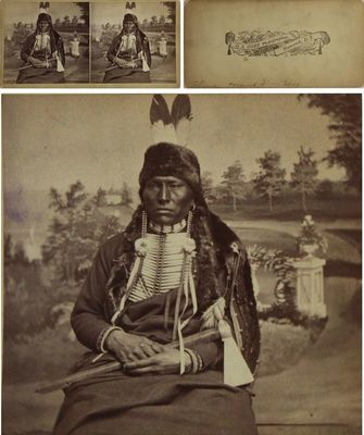 “Thunder Hawk, Sioux Chief.” He participated in battles against the US Army.